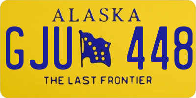 AK license plate GJU448