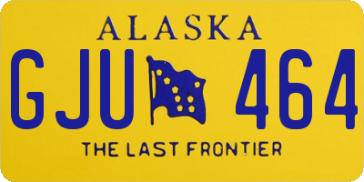 AK license plate GJU464