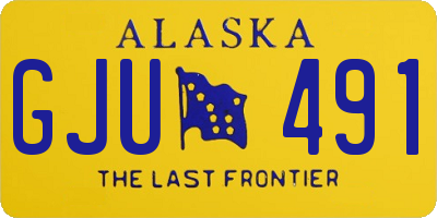 AK license plate GJU491