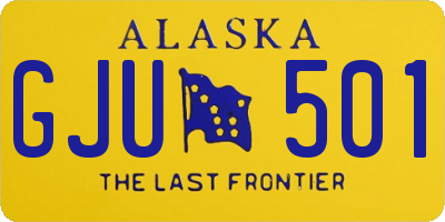 AK license plate GJU501