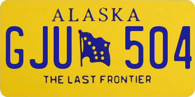 AK license plate GJU504
