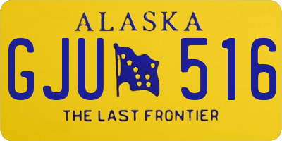 AK license plate GJU516