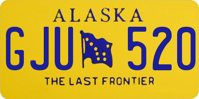 AK license plate GJU520