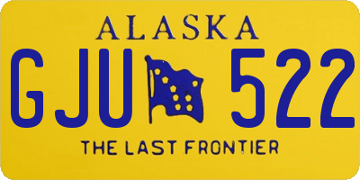AK license plate GJU522