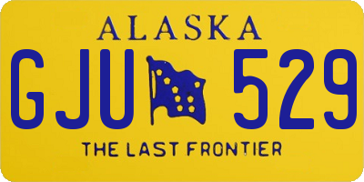 AK license plate GJU529