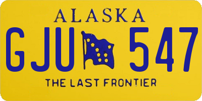 AK license plate GJU547