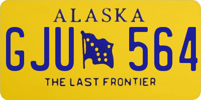 AK license plate GJU564