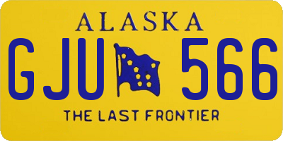 AK license plate GJU566