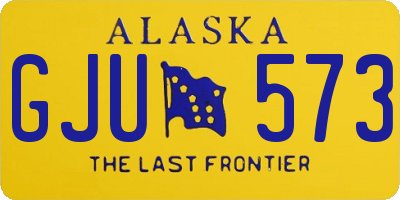 AK license plate GJU573