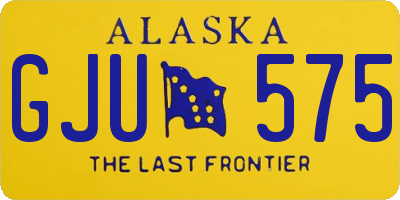AK license plate GJU575