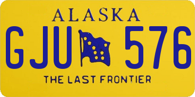 AK license plate GJU576