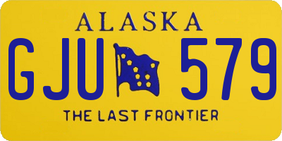 AK license plate GJU579