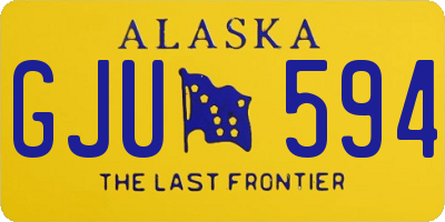 AK license plate GJU594