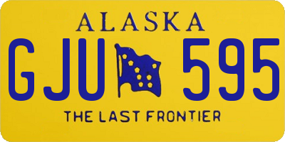 AK license plate GJU595
