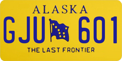 AK license plate GJU601