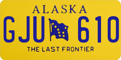 AK license plate GJU610