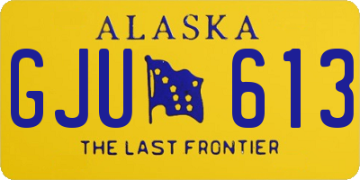 AK license plate GJU613