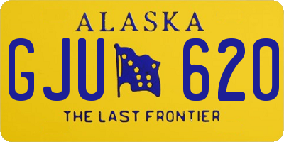 AK license plate GJU620