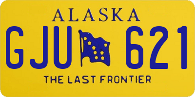 AK license plate GJU621
