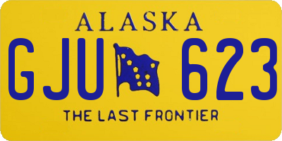 AK license plate GJU623