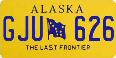 AK license plate GJU626