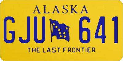 AK license plate GJU641