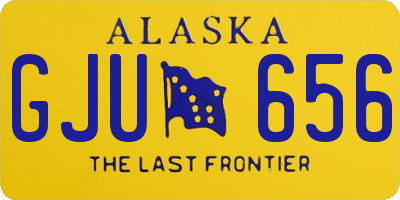 AK license plate GJU656