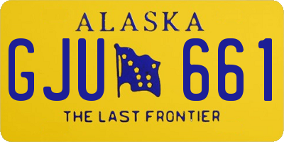 AK license plate GJU661