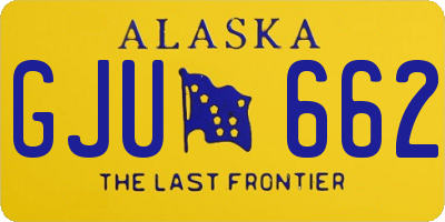 AK license plate GJU662