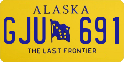 AK license plate GJU691
