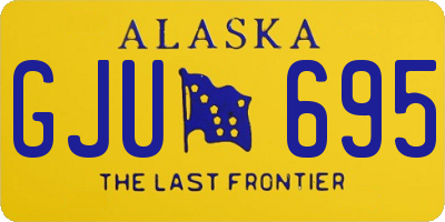 AK license plate GJU695