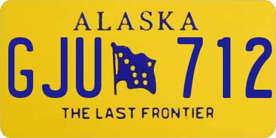 AK license plate GJU712