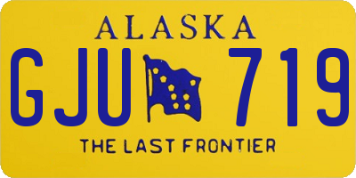 AK license plate GJU719