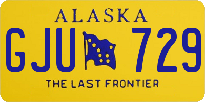 AK license plate GJU729