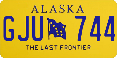 AK license plate GJU744