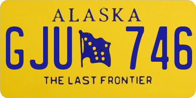 AK license plate GJU746