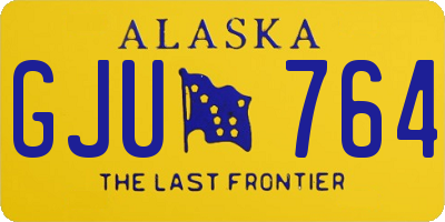 AK license plate GJU764