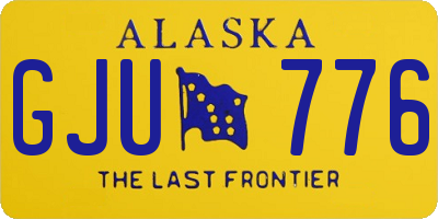 AK license plate GJU776