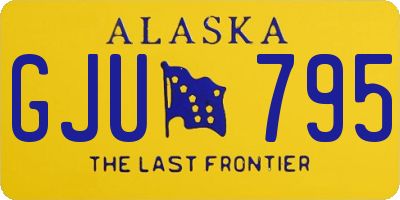 AK license plate GJU795