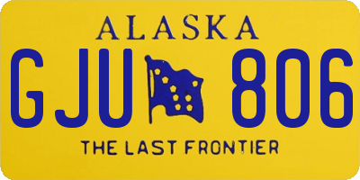 AK license plate GJU806