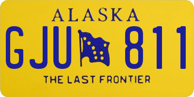 AK license plate GJU811