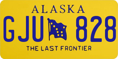 AK license plate GJU828