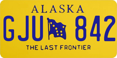AK license plate GJU842