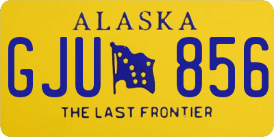 AK license plate GJU856