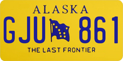 AK license plate GJU861
