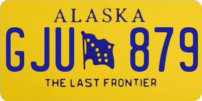 AK license plate GJU879