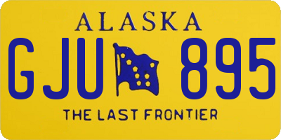 AK license plate GJU895