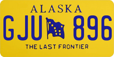 AK license plate GJU896