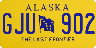 AK license plate GJU902