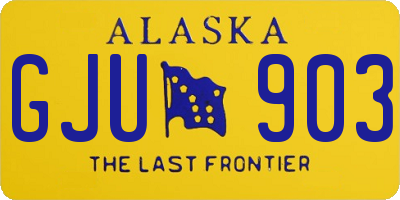 AK license plate GJU903